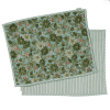 Set of 2 Table Mats Meera Blue green