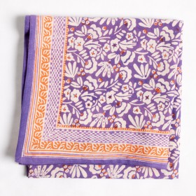 Foulard Indien - Iris Violine