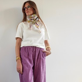 Women's corduroy pants Violine