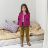 Girl quilted velvet jacket Cassis