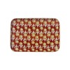 copy of Bohemian chic tray with enameled metal flowers