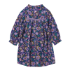 Robe fille imprimée fleurs Indigo