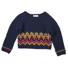 Embroidered pullover  Amy navy