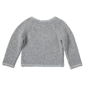 Embroidered pullover  Astrid grey