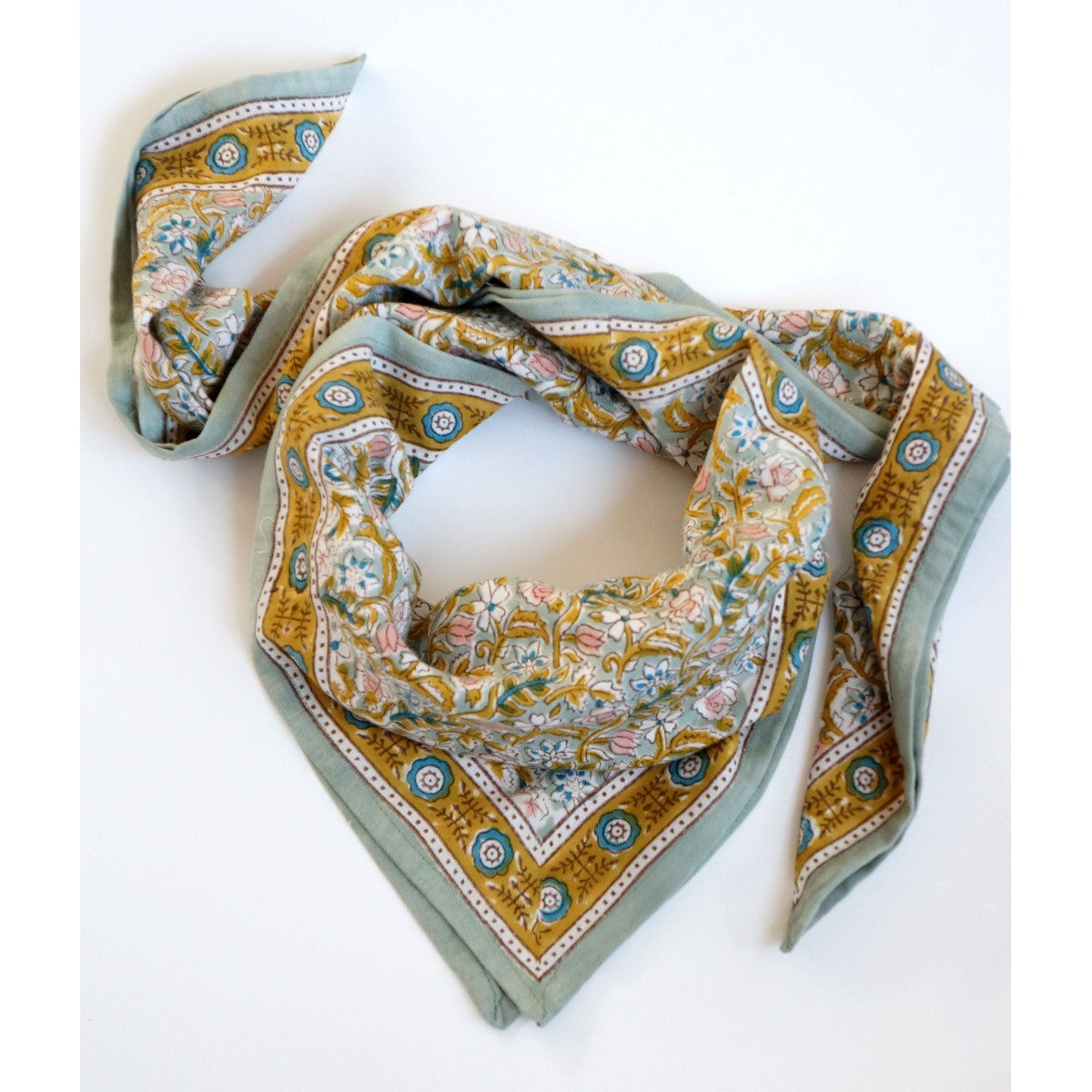 scarf with « Indien » flowers print  Lucette