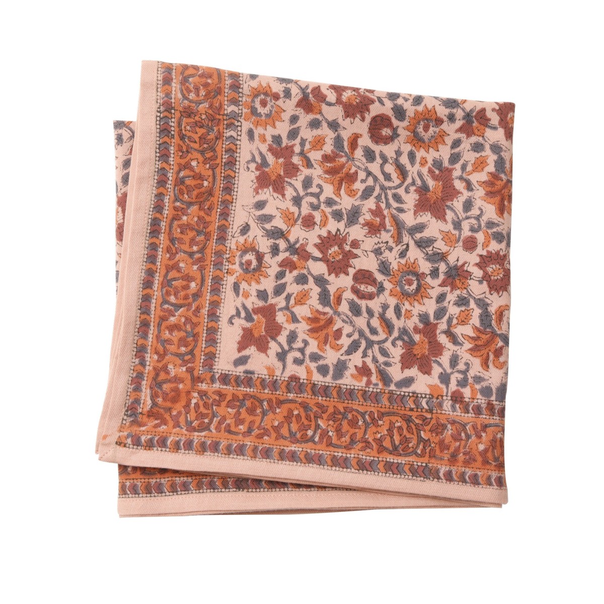 Foulard imprimé fleurs « à l’indienne » Lucette