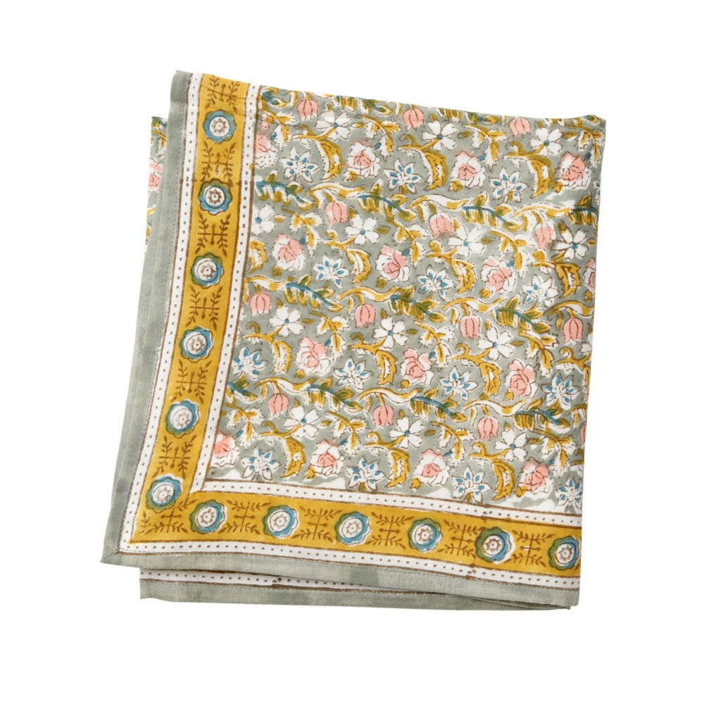 Foulard imprimé fleurs « à l’indienne » Lucette