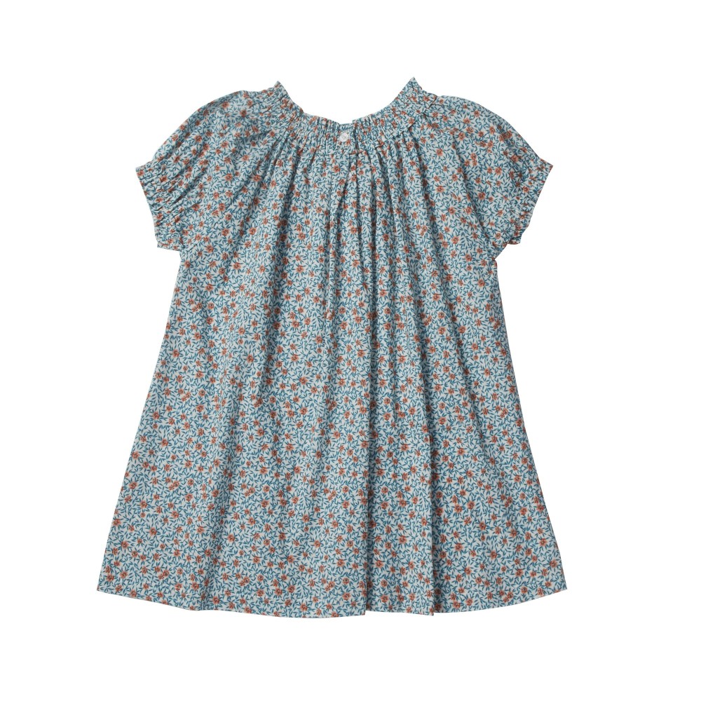 Robe Pensee flowers Blue