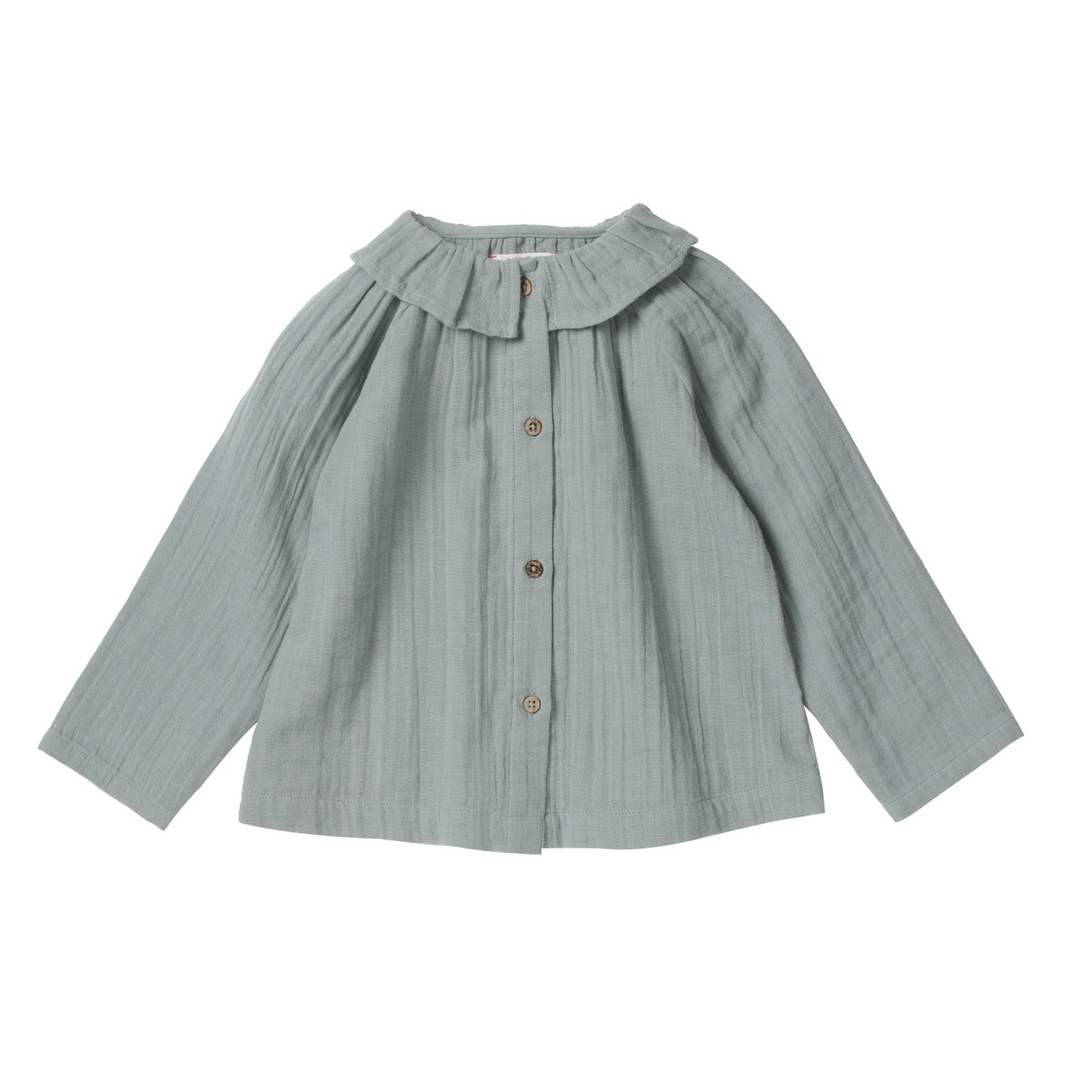 Flounced collar blouse LOAN