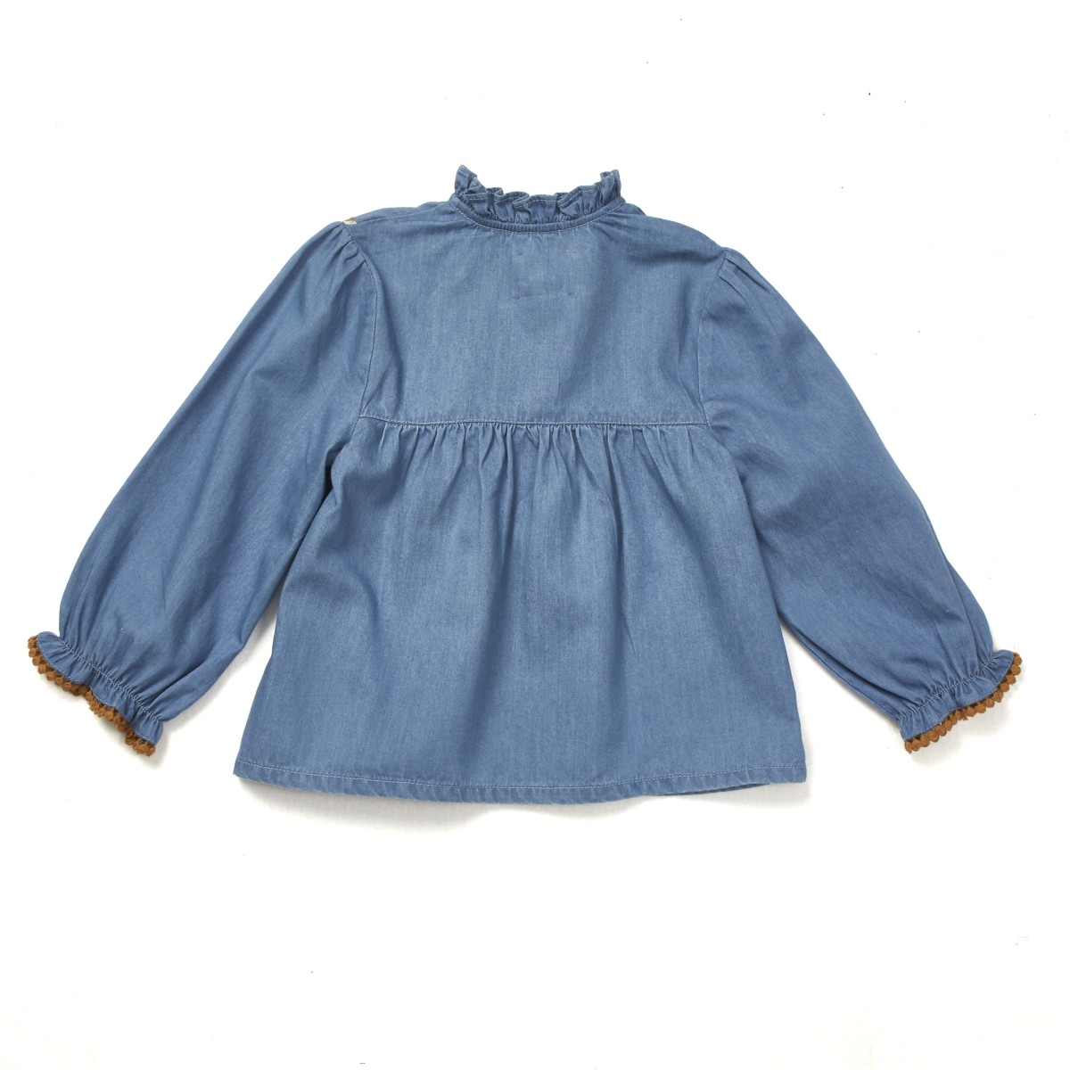 Blouse imprimée fleurie ou denim brodé Gina