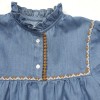 Blouse imprimée fleurie ou denim brodé Gina