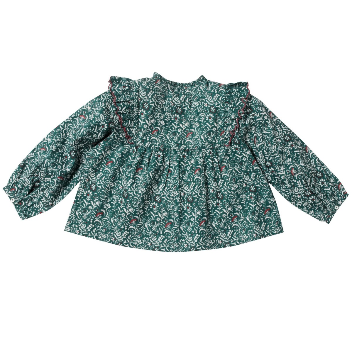 Blouse bohème imprimée fleurs noisette Yumi