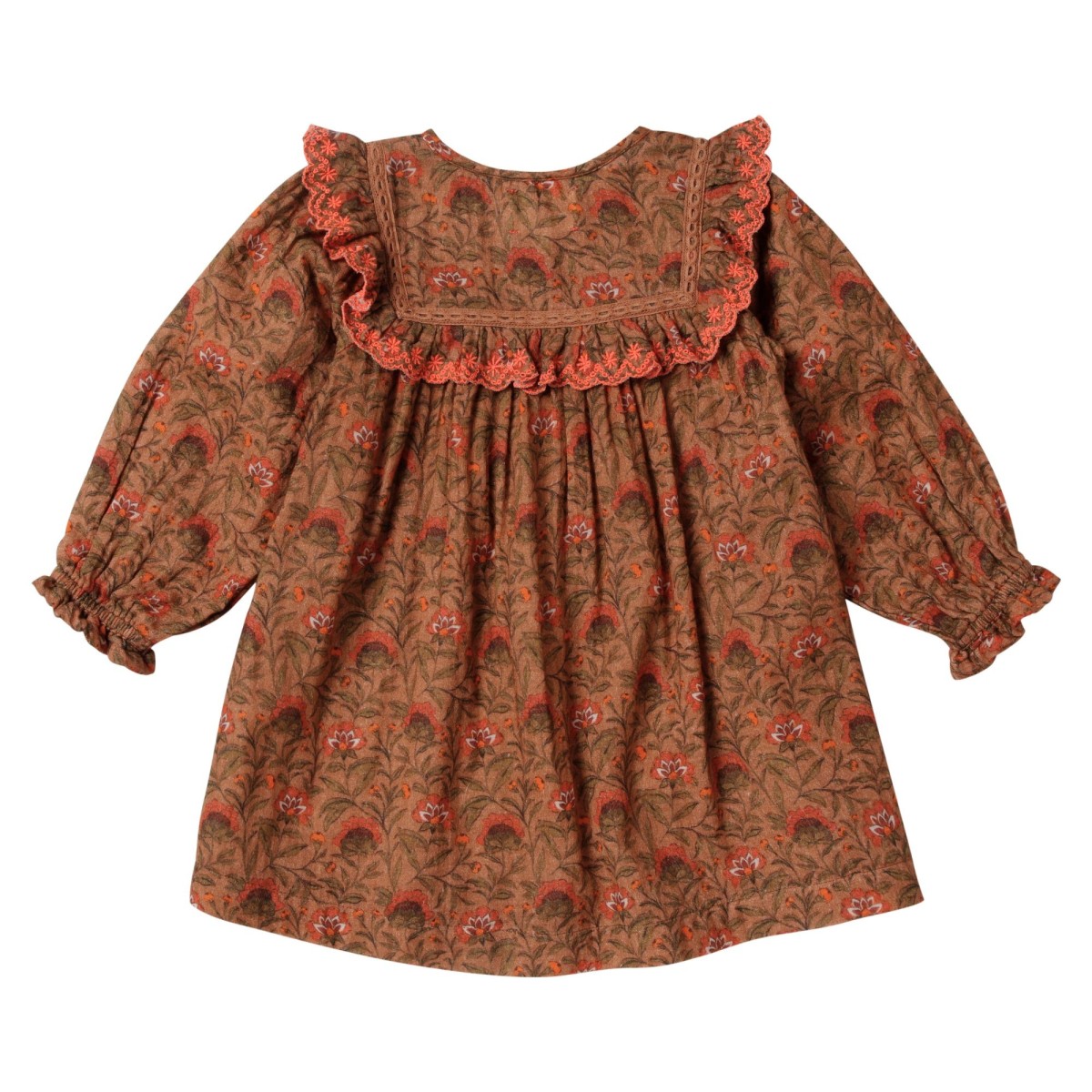 Floral dress Nori flowers bois de rose