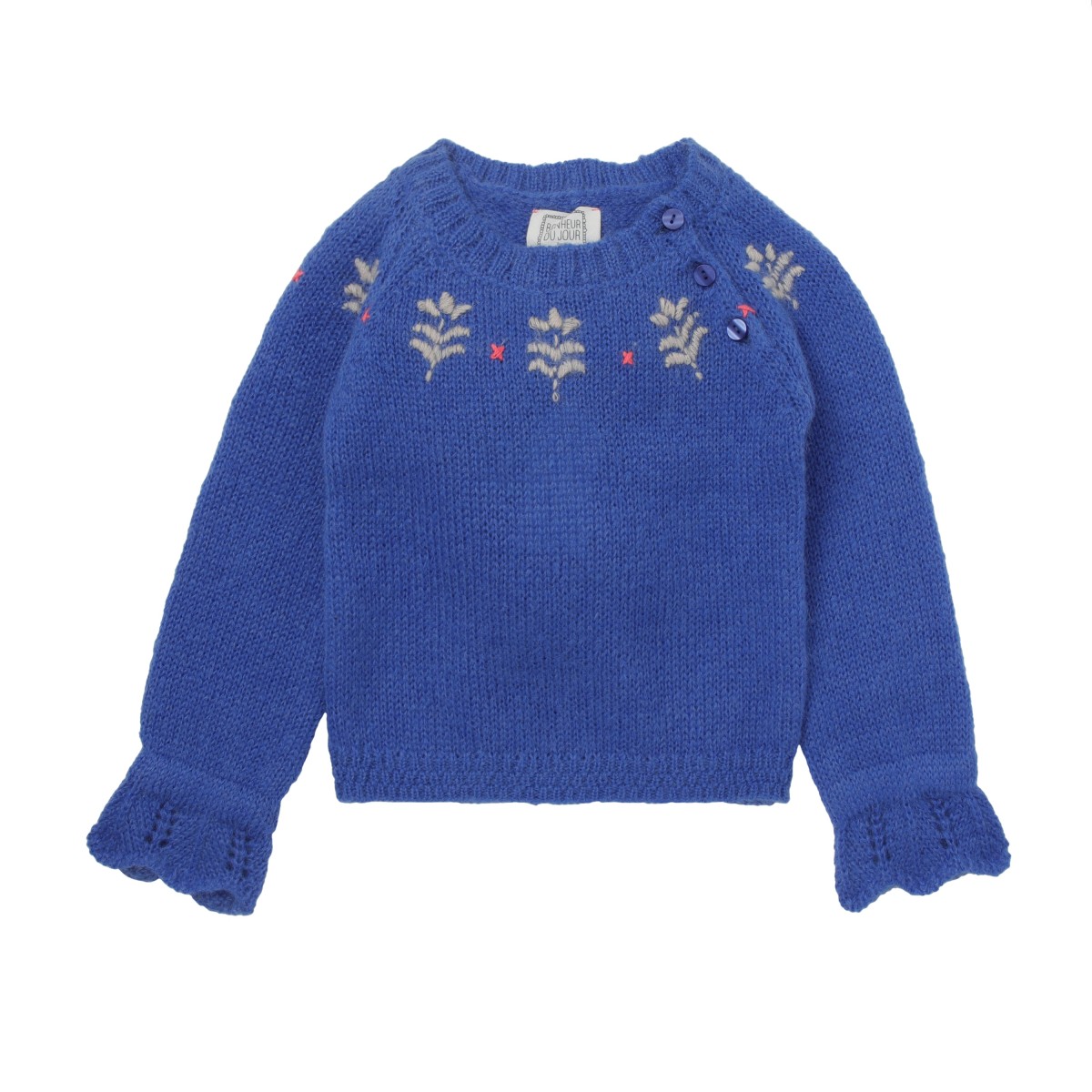 Embroidered flowers sweater LAURETTA