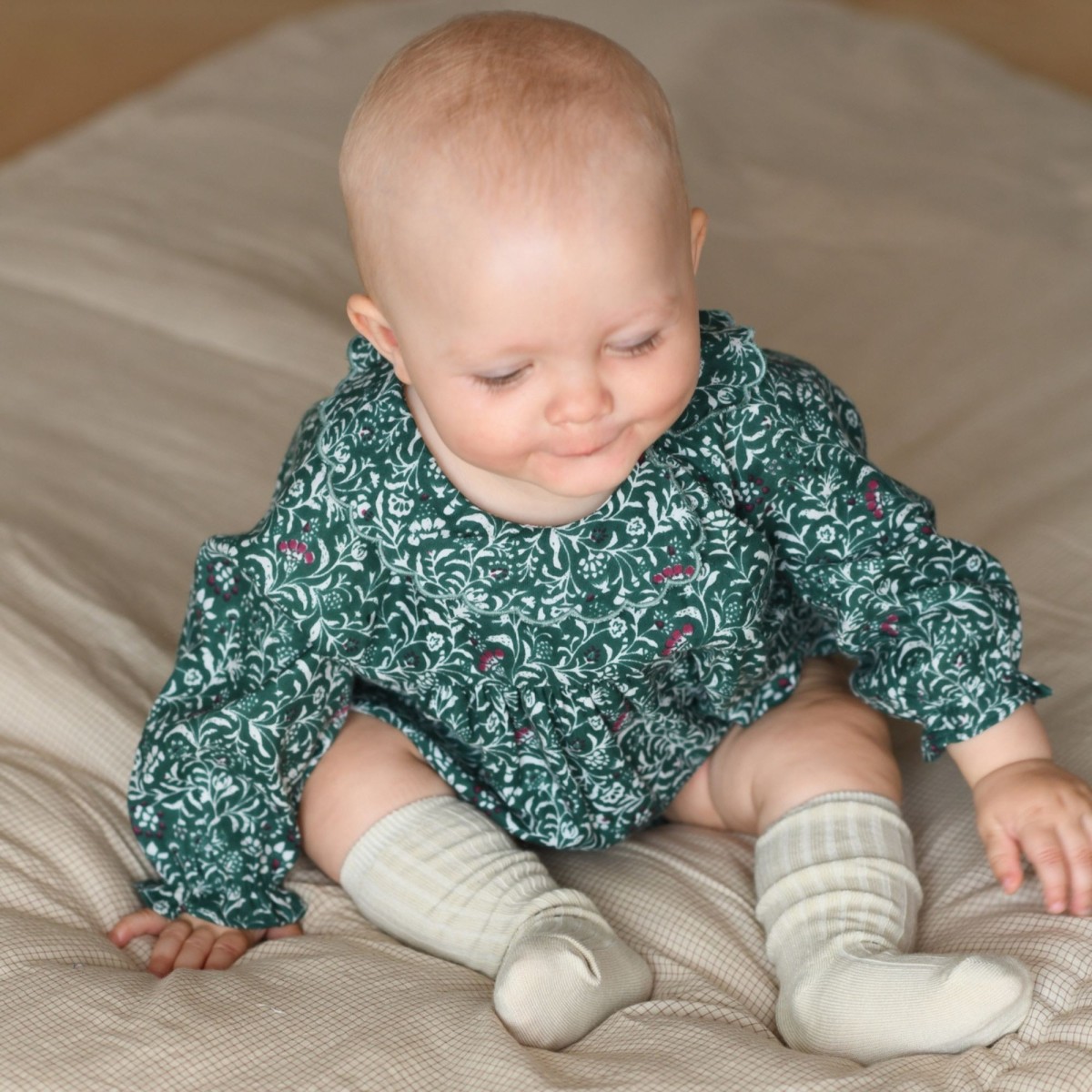 Barboteuse bébé imprimée fleurs « bohème » Luna