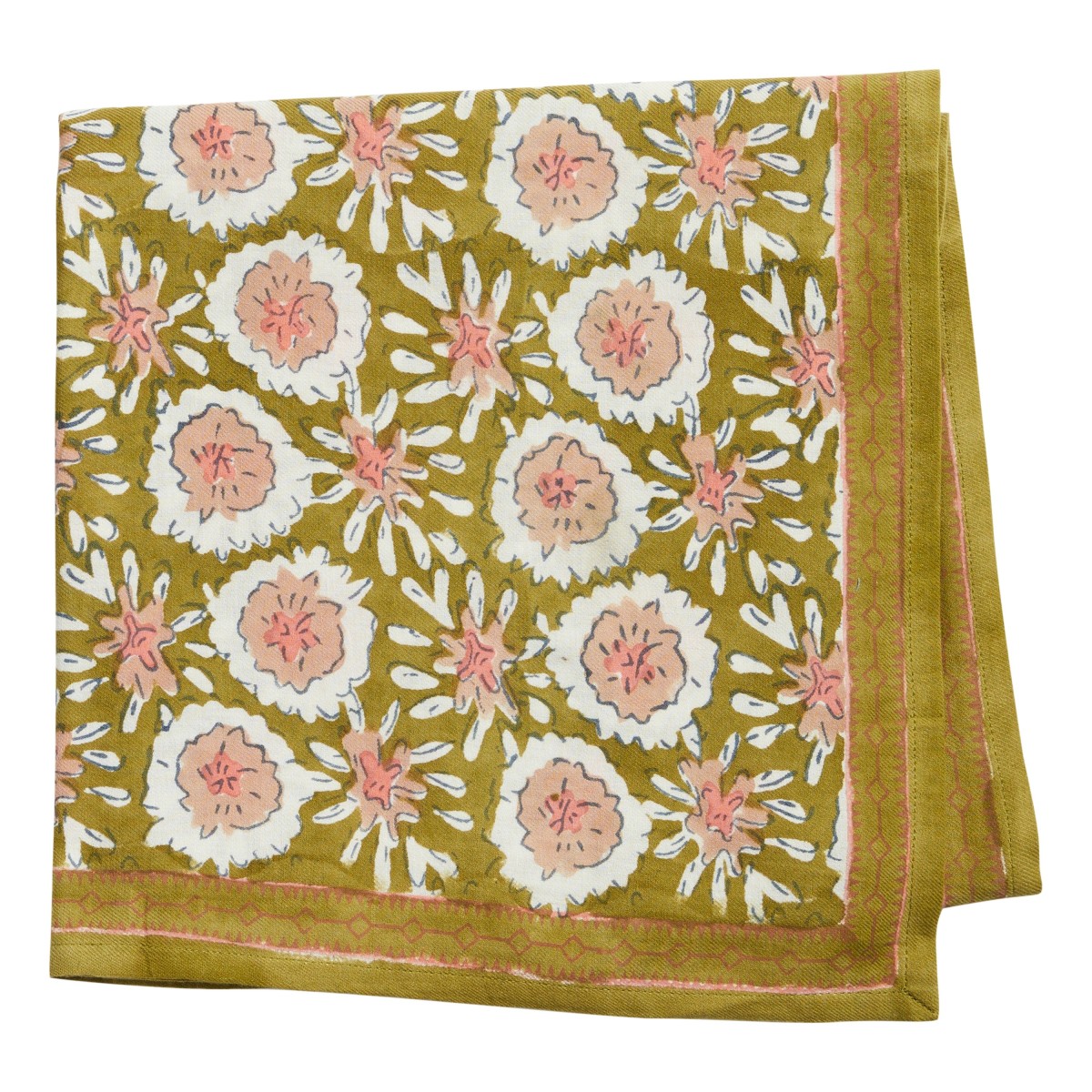 Foulard Indien Margotte Olive